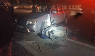 Mardin’de otomobil ile motosiklet çarpıştı